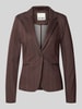 ICHI Blazer aus Viskose-Mix mit Reverskragen Modell 'KATE' Dunkelbraun