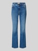 Weekend Max Mara Jeansy bootcut z mieszanki bawełny Model „RAPALLO” Jeansowy niebieski