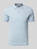 Drykorn Slim Fit Poloshirt mit Strukturmuster Modell 'TRITON 10' Hellblau