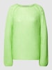 (The Mercer) N.Y. Gebreide pullover van mohairmix in effen design Lichtgroen