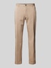 JOOP! Collection Slim fit chino met ceintuurlussen, model 'Hank' Beige