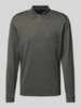 RAGMAN Longsleeve mit Polokragen Anthrazit