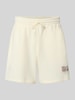 New Balance Sweatshorts aus Baumwoll-Mix Offwhite