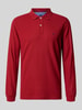 Fynch-Hatton Regular fit poloshirt met logostitching Donkerrood