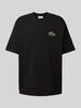 Lacoste T-shirt met labeldetail Zwart