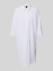 Marc Cain Knielanges Hemdblusenkleid mit 3/4-Arm Weiss