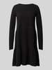 Vila Strickkleid mit Rundhalsausschnitt Modell 'Viril' Black