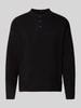 Jack & Jones Premium Gebreide pullover met polokraag, model 'BLABRADFORT' Zwart