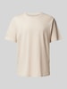 Jack & Jones T-Shirt mit Label-Print Modell 'ECORP' Beige