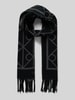 CK Calvin Klein Schal mit Ausfransungen Black