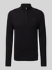 Superdry Strickpullover mit Stehkragen Black