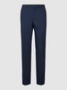 HUGO Slim fit pantalon met scheerwol, model 'Hesten' Donkerblauw