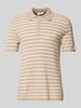 Tiger Of Sweden Regular Fit Poloshirt mit Strukturmuster Modell 'Erros' Sand