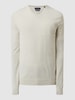 Christian Berg Men Pullover aus Wollmischung  Ecru meliert