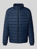 BOSS Orange Slim Fit Steppjacke mit Stehkragen Modell 'ODEN2' Marine