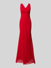 TROYDEN COLLECTION Abendkleid mit Taillenband Rot