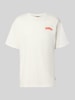 ONLY & SONS Oversized t-shirt z czystej bawełny model 'PEANUTS' Złamany biały