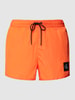 Calvin Klein Underwear Badehose mit Label-Patch Modell 'SHORT RUNNER' Orange