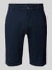 Tom Tailor Szorty chinosy o kroju slim fit z mieszanki bawełny Ciemnoniebieski