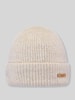 Barts Beanie mit Label-Patch Modell 'Witzia' Offwhite