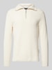 Marc O'Polo Regular Fit Troyer aus reiner Baumwolle Offwhite