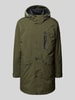 camel active Parka met klepzakken, model 'Parka Hood clean' Olijfgroen