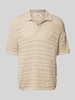 Only & Sons Poloshirt met structuurmotief, model 'GRAYSON' Beige