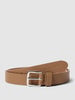 Marc O'Polo Ledergürtel mit Label-Detail Taupe