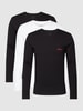 HUGO CLASSIFICATION Longsleeve mit Label-Detail Black