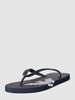 Emporio Armani Teenslippers met labeldetails, model 'Basic' Donkerblauw