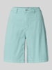 Buena Vista Wide leg korte chino's met steekzakken Turquoise