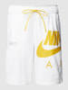 Nike Sweatshorts met labelprint Wit