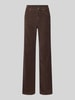 Angels Spodnie sztruksowe z 5 kieszeniami model ‘Lara’ Ciemnobrązowy