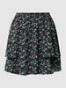 Tom Tailor Denim Minirock mit Allover-Muster Schwarz