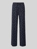 Jake*s Casual Pyjamabroek met elastische band Donkerblauw