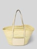 Abro Shopper mit Label-Detail Modell 'GEMMA' Ecru