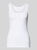 OPUS Tanktop aus Baumwoll-Elasthan-Mix Weiss