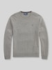 Polo Ralph Lauren Sweter w kroju regular fit z czystej wełny Średnioszary