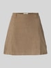 Armedangels Ausgestellter Mini-Rock aus Baumwoll-Mix Modell 'ZALAIAA' Taupe
