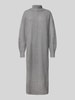 Pieces Oversized Strickkleid mit Wollanteil Modell 'MALOU' Mittelgrau Melange