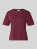 s.Oliver RED LABEL Regular fit t-shirt van puur katoen Bordeaux gemêleerd