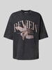 REVIEW T-Shirt mit Label-Print Black