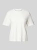 s.Oliver RED LABEL Regular fit T-shirt met ronde hals en kraag Wit