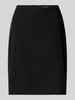 Christian Berg Woman Knielange rok met naadritssluiting Zwart