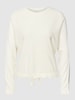 Only Gebreide pullover met tunnelkoord in de band, model 'AMALIA' Offwhite