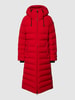 Wellensteyn Gewatteerde lange jas met labelapplicatie, model 'CORDOBA LONG' Rood