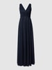 TROYDEN COLLECTION Abendkleid mit Taillenpasse Marine