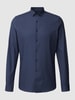 OLYMP Level Five Slim fit zakelijk overhemd met stretch Marineblauw