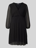 ZABAIONE Freizeitkleid mit V-Ausschnitt Modell 'Im44sa' Black