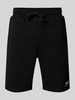 Alpha Industries Sweatshorts mit elastischem Bund und Tunnelzug Black